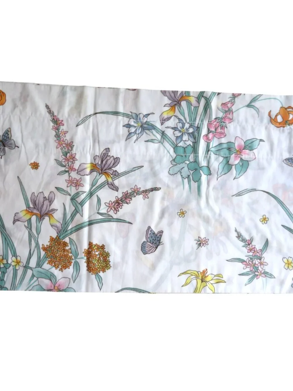 Vintage JCPenney Floral Butterfly Print Valance 15